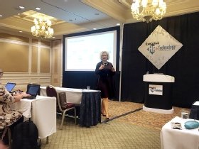 Julie Lodge-Jarrett, chief talent officer at Ford Motor Co., at the HR Technology Conference & Expo in Las Vegas.