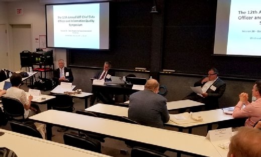 Panelists at the annual MIT CDOIQ Symposium in Cambridge, Mass.