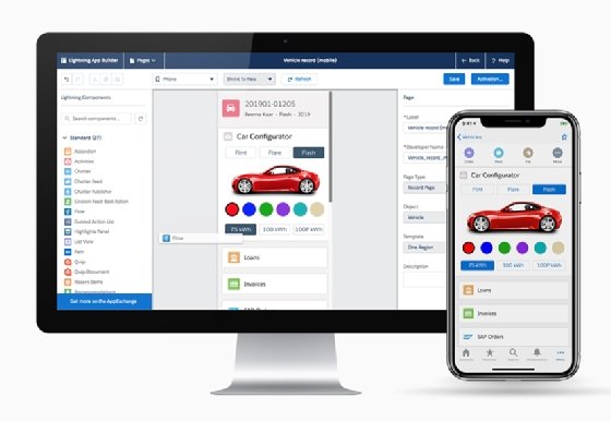 salesforce lightning mobile app building