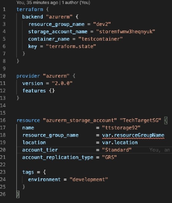 main.tf configuration file