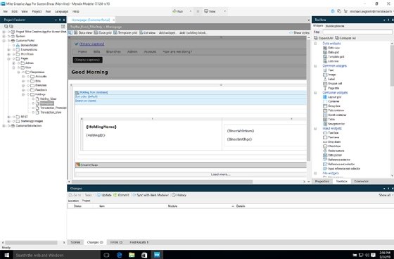 Mendix Project Explorer.