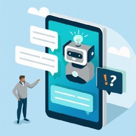 AI chatbot illustration