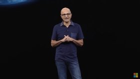 Satya Nadella,Microsoft CEO, in a keynote at the Microsoft Ignite conference