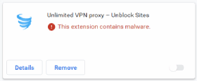 VPN browser plugin malware