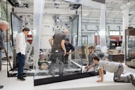 IBM 9x9 cube quantum system installation at Goppion in Milan, Italy (July 2018) 