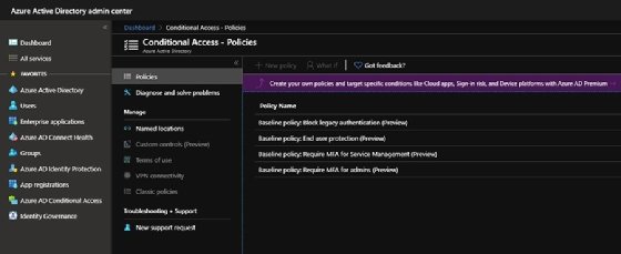baseline protection policies