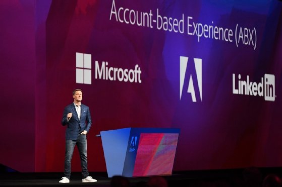 Ex-Marketo CEO Steve Lucas presenting at Adobe Summit 2019