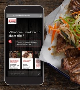 Chuck Knows Beef is a new chatbot deployed by the National Cattlemen's Beef Association using Google Dialogflow, a cloud-based bot development tool.