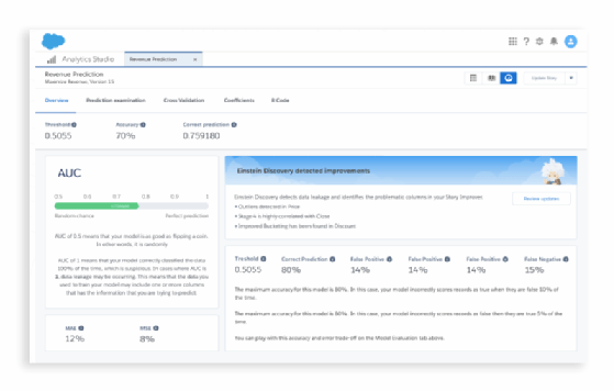 Einstein metrics screenshot