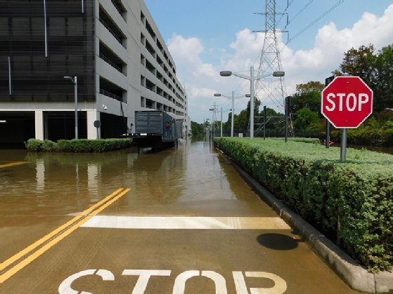 photo of flooding at GS Marketing
