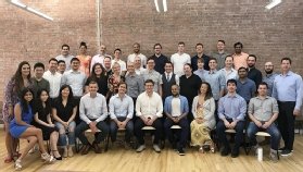 Group photo of Microsoft Advertising and PromoteIQ teams.