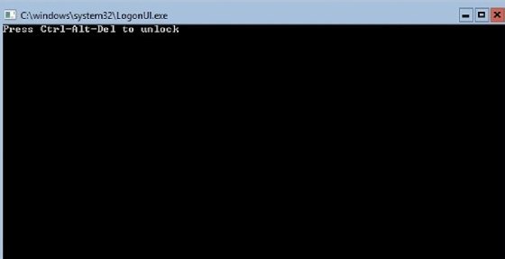 Server Core logon screen