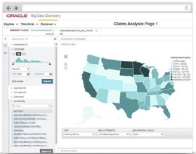 The Oracle Big Data Discovery software platform enables users to scan data for quality, anomalies and outliers in order to determine its potential.