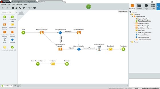 View application processes in OutSystems.