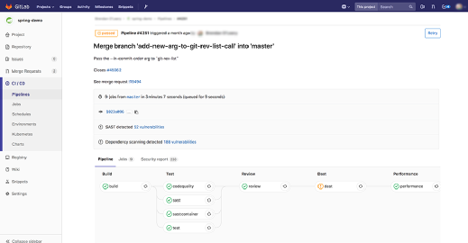 GitLab pipelines