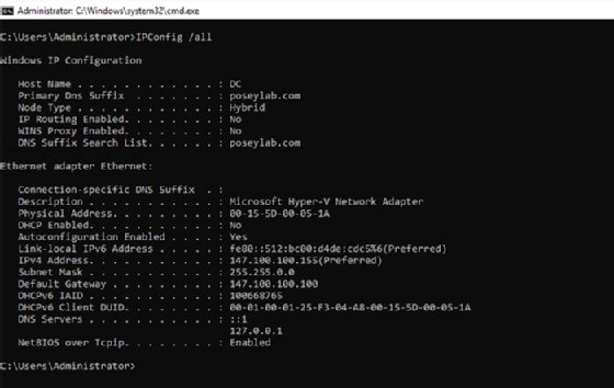 IPConfig command