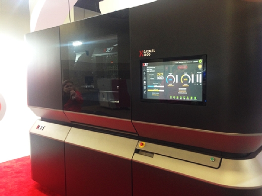The XJet Carmel uses a liquid-based metal or ceramic material to 3D print high-quality objects.