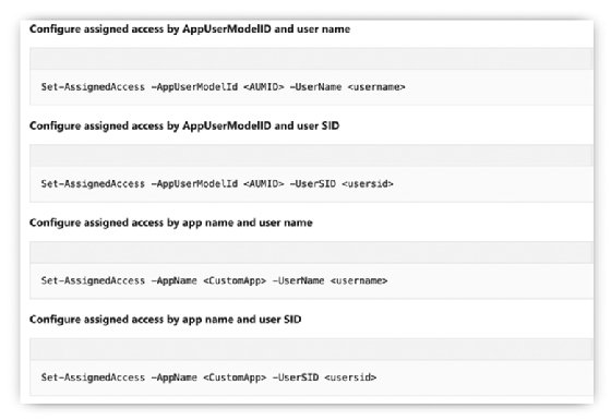 Kiosk mode and PowerShell screenshot.