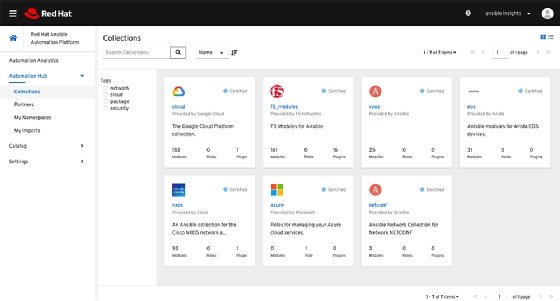 Ansible Automation Platform screenshot.