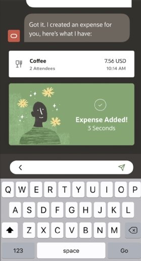 Oracle expense app with Redwood UX