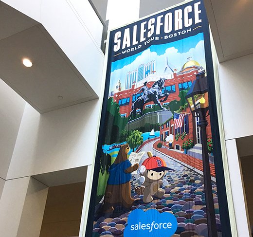Salesforce World Tour's Boston event focused on previews and news.