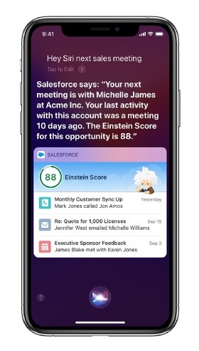 Salesforce Mobile app screenshot