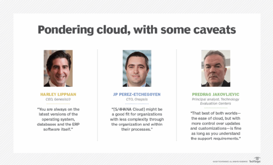 Weighing S/4HANA Cloud