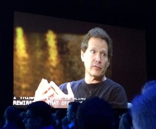 Daniel Schulman, CEO of PayPal, speaks as part of a keynote discussion at Microsoft Envision on Monday.