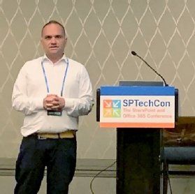 Paul Swider presents at SPTechCon 2019