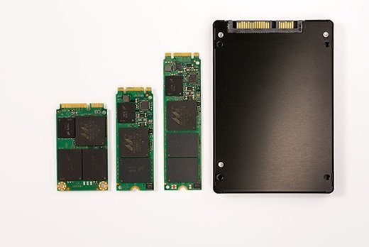 photo of various SSD form factors