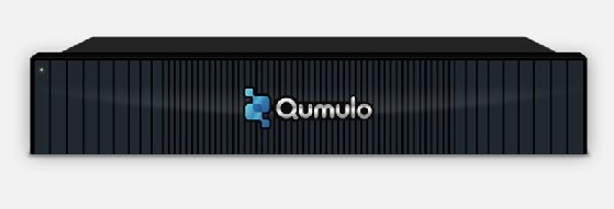 The 2U Qumulo P-184T all-flash system scales to 24 NVMe SSDs in 2U and more than 7 PB of effective storage with erasure coding.
