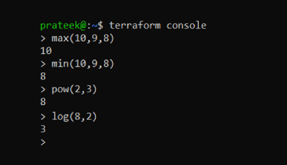 Terraform numerical functions