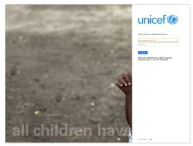 UNICEF phishing site