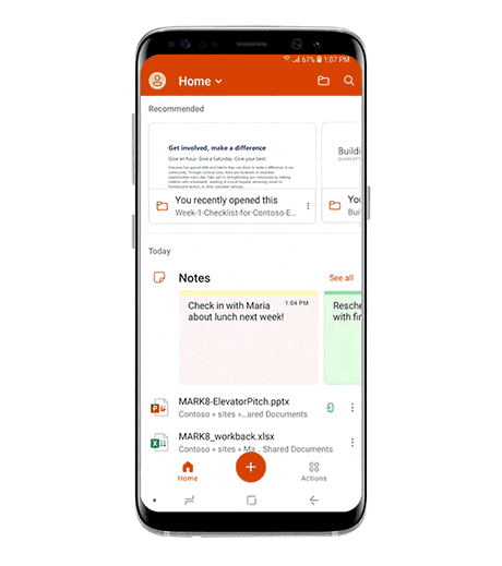 Office mobile app