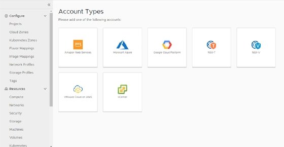 VRealize Automation 8 Cloud Accounts