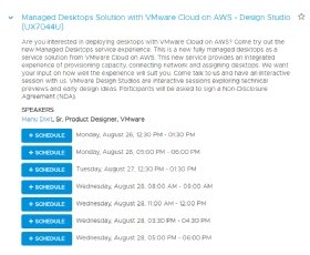 The VMWorld session description of a  DaaS product.