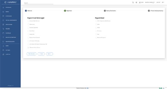 Screenshot of vProtect version 3.9