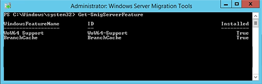 Migrating server features