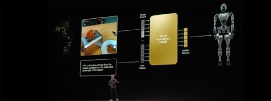 Nvidia CEO Jensen Huang introduces Nvidia Cosmos.