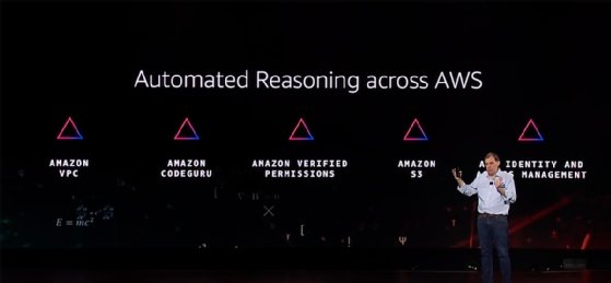 Screenshot of AWS CEO presenting.