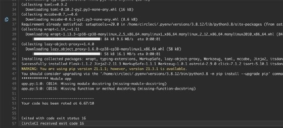 The screenshot displays the lines of code that need changes.