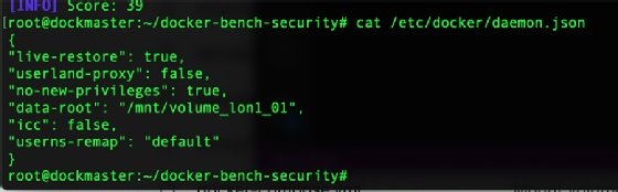 Docker daemon configuration file.