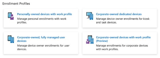 Android deployment scenarios