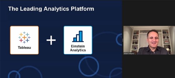 Tableau president and CEO Adam Selipsky speaks during Tableau's virtual user conference.
