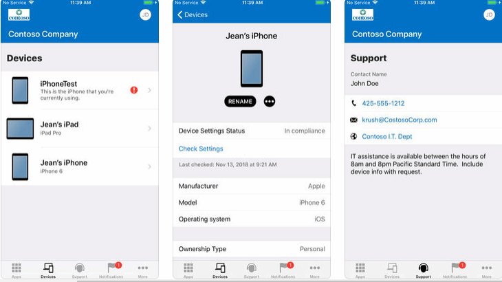 apple digital workspace app from Microsoft