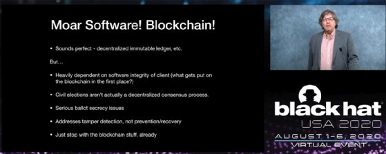 Matt Blaze blockchain voting