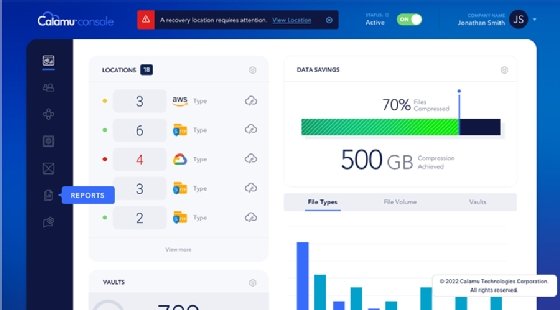 Screenshot of the Calamu GUI