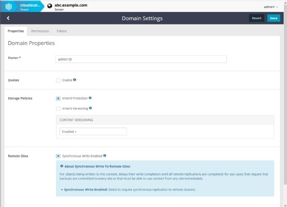 screenshot of Caringo Swarm 12