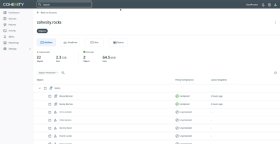 Screenshot of Cohesity