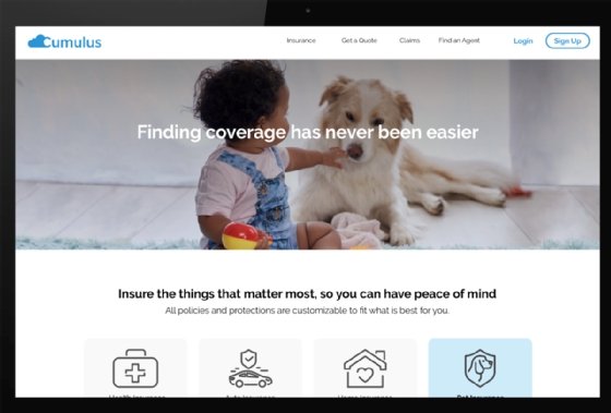 Salesforce Digital 360 insurance screenshot